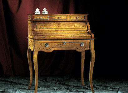 Tische Schreibtisch Büro Tisch Edle Holz Barock Rokoko Antik Stil Möbel Luxus