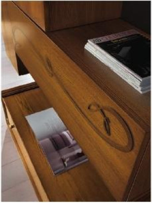 Wohnzimmer rtv Wandschrank Regal tv Holz Schränke Vitrine Wand Regale Italy Neu