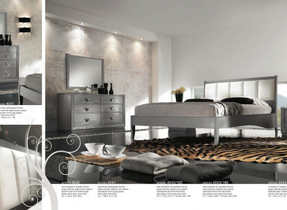 Schlafzimmer Bett Nachttisch Kommode Spiegel Garnitur Gruppe Doppel Neu Set 5tlg