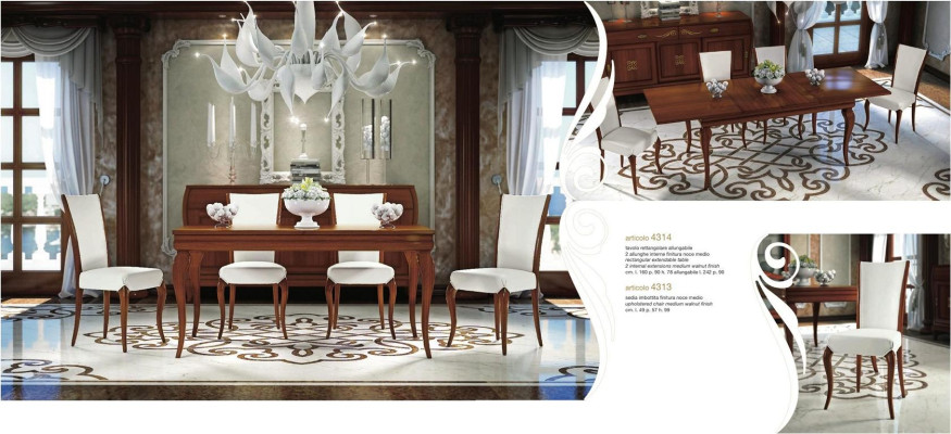 Luxus Esstisch Tisch Tische Ess Holz Modern Design Ausziehbar Esszimmer Italien