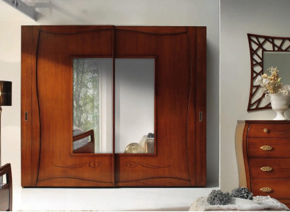 Kleiderschrank Schränke Kleider Schrank Luxus Schwebetüren Design Holz Modern