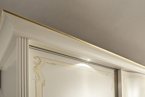 Kleiderschrank Schlafzimmer Spiegeln Kleiderschränke Schrank Weiß Holz Italien