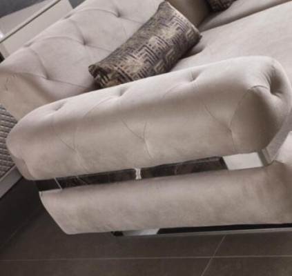 Wohnzimmer Design Sofa 3 Sitzer Polster Dreisitzer Couch Sofas beige