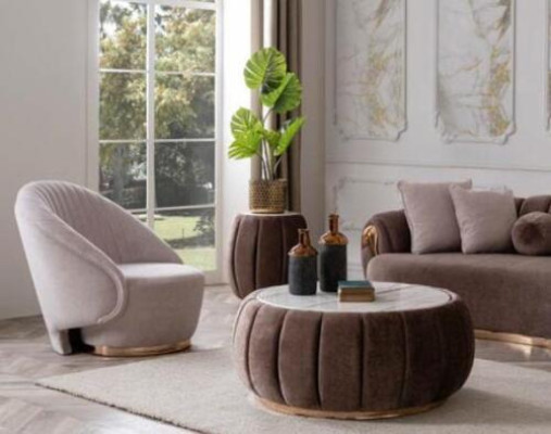 Sessel Relax Stuhl Lehnstuhl Stühle Polster Einsitzer Möbel Stoff Textil