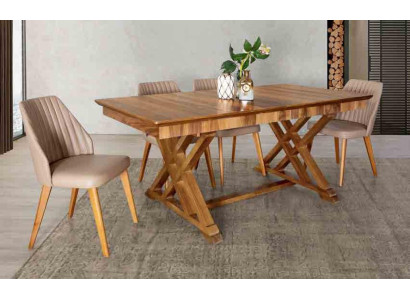 Garnitur Tisch 6x Lehnstuhl Stühle Luxus Essgruppe Set 7tlg Komplette Esszimmer