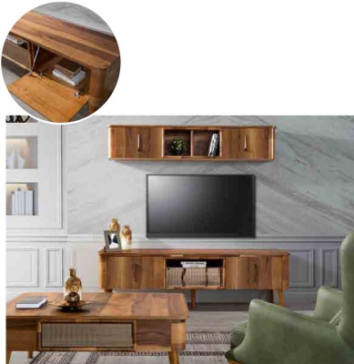 tv Wand Holz Stil Modern Regal Wohnzimmer Möbel Schrank neu moderne Wohnwand neu