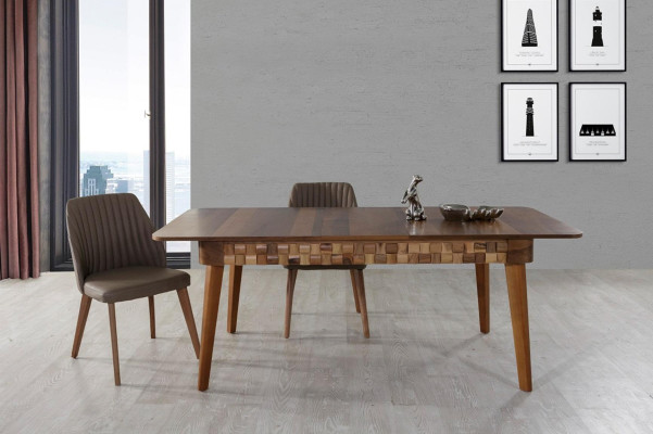 Italienisches Esszimmer Essgarnitur Tisch 2x Stühle Gruppe 3tlg. Essgruppe Set