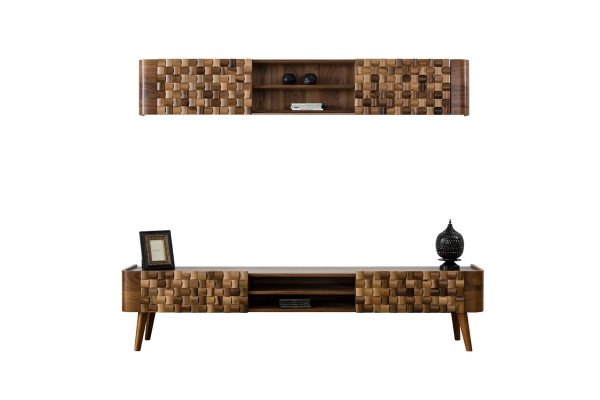 Sideboard tv Schrank Fernseh Kommode Lowboard Holz Modern Stand Wohnzimmer rtv