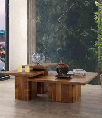 Holztisch Couchtisch Set 3tlg. Tisch Sets Wohnzimmer Sofa Holz Tische Möbel 