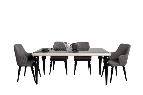 Marmor Optik Esstisch Esszimmer Tische Möbel Küchen Esstische Tische Klassisch