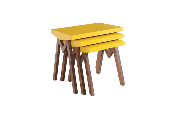 Kaffeetisch Beistelltisch Tische Wohnzimmertisch Tische Holztische 3tlg. Set 