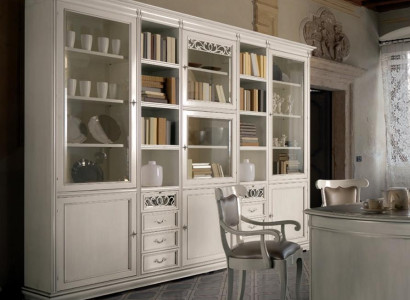 Arbeitszimmer Möbel Büro Bücherregal Holz Bücherregal mit Schubladen Design