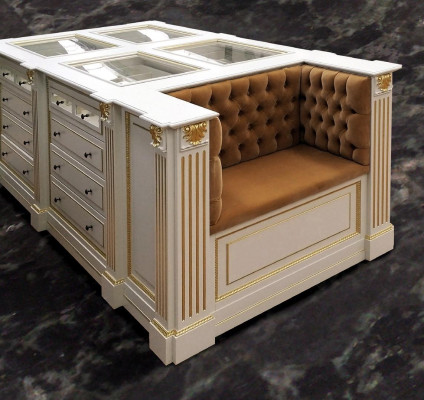 Insel Begehbarer Kleiderschrank Kommode Ankleide Zimmer Kommoden Hocker Kleider