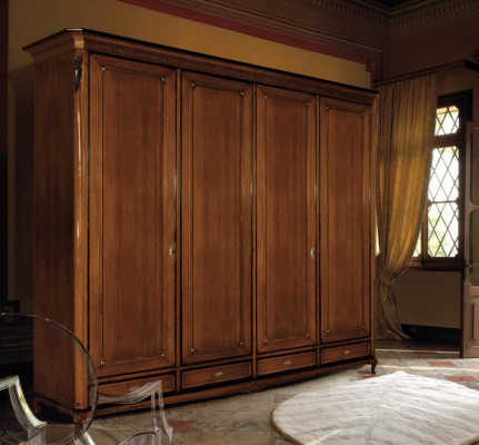 Kleiderschrank Vaccari cav giovanni Massivholz Schlafzimmerschrank Schränke Neu