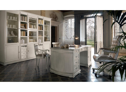 Italienische Möbel Büro Tisch Einrichtung Möbel Schreibtisch Echtholz Tische Neu