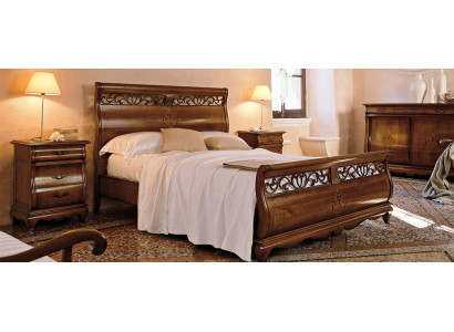 Doppelbett 2 Nachttische Massivholz Schlafzimmermöbel Massivholz Set Neu