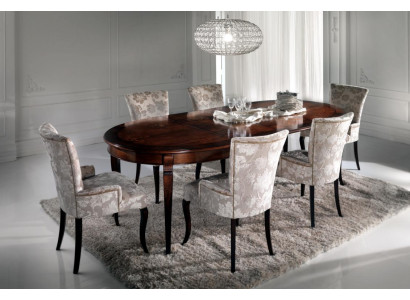 Esstisch Garnitur Esszimmer Möbel Einrichtung Gruppe Tisch + 6 Stuhl Set 7tlg.