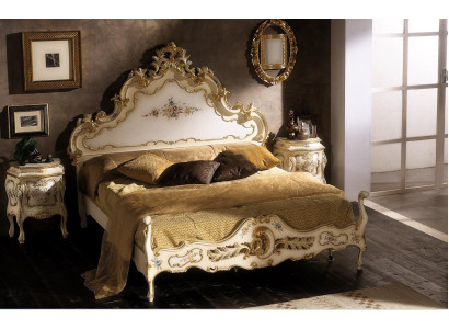 Schlafzimmer komplett Set weiß Bett, 2x Nachttische Schlafzimmer Möbel Holz Neu