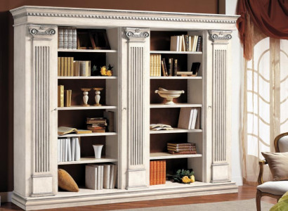 Wohnzimmer Schrank Bücherregal Holz Büroschrank Regal Schränke Vitrine Italien