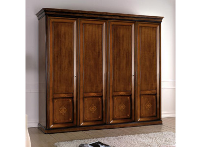 Luxus Schrank Kleiderschrank Italienische Möbel Schlafzimmer Echtholz Schränke