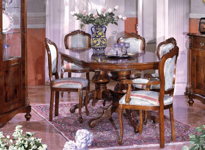 Esszimmer Möbel Esstisch Tisch Gruppe Essgarnitur Lehnstuhl Stuhl Sessel 6tlg.