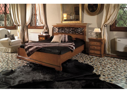 Schlafzimmer Möbel Garnitur Set Italienische Möbel Nachttisch Massives Holz 3tlg