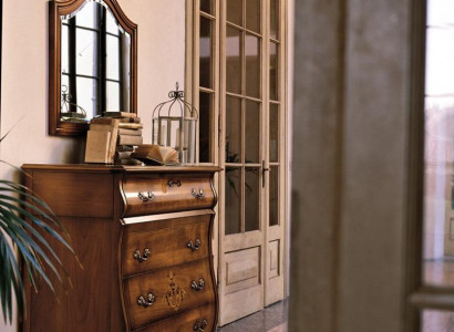 Kommode Sideboard Schrank Holz Kommoden Italienische Möbel Massiv Spiegel 2tlg