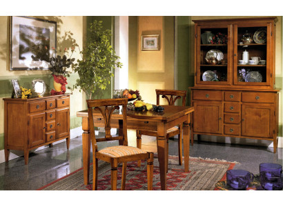Esszimmer Set 5tlg Art Deko Stühle Esstisch Kommode Anrichte Holz Antik Tische