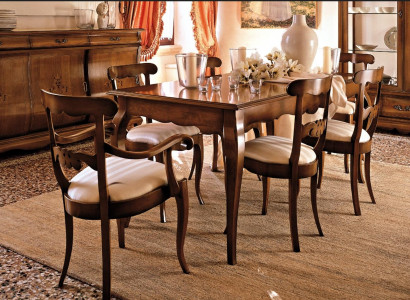 Klassische Set 2x Stühle Armlehnen 4x Stühle Stuhl Garnitur Esszimmer Gruppe Neu