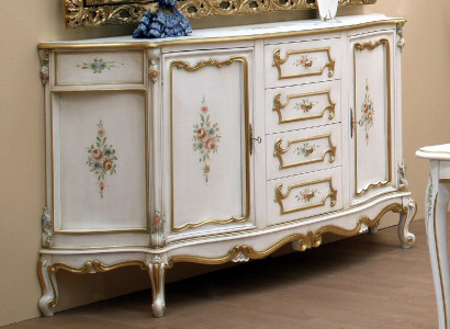 Kommode Klassischer Schrank Massivholz Möbel Sideboard Italienische Einrichtung