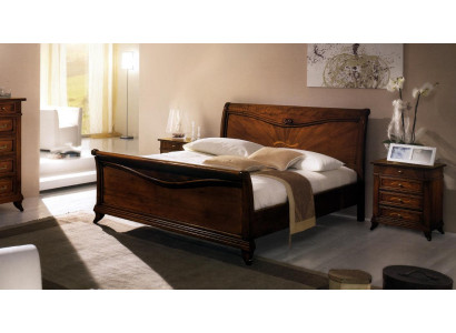 Doppelbett Schlafzimmer Bett Möbel Holz Design Vaccari giovanni Betten Massiv