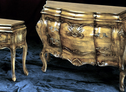 Kommode Holz Italienische Stil Möbel Luxus Kommoden Barock Sideboard Italien Neu