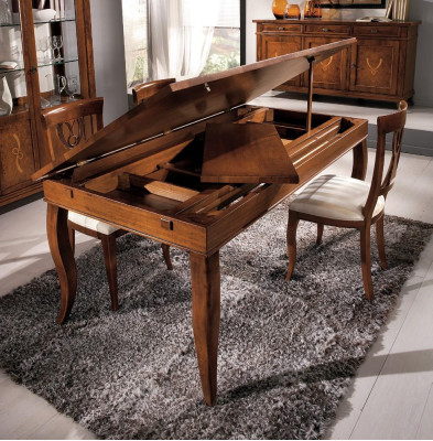 Täuschend echter Holzimitat-Esstisch: Modernes Design und Luxus für Ihr Esszimmer