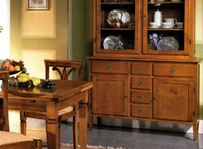 Anrichte Vitrine Buffet Schrank Italienische Möbel Einrichtung Regale Vitrinen