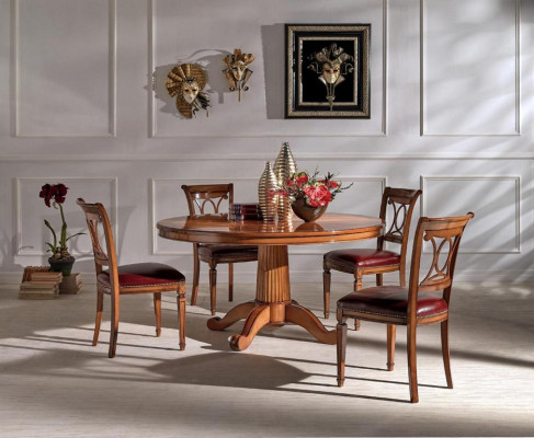 Garnitur 4x Stühle Art déco Polster Design Neu Holz Ess Stuhl Zimmer Set Sitz