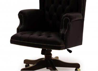 Klassischer Drehsessel auf Rollen Bürostuhl für Chef Bürostuhl Italienischer Neu