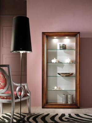 Luxus Vitrine Holz Möbel Schränke Regal Aktenschrank Glasschrank Antik Schrank