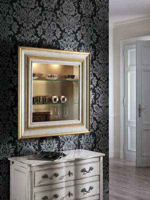 Wandvitrine Schrank Klassische Vitrinen Wohnzimmer Wohnzimmer Schränke Anrichte