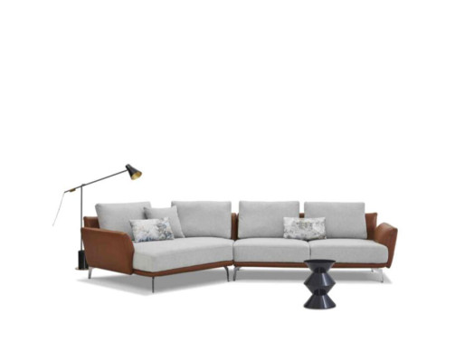 Ecksofa Wohnlandschaft Sofa Couch L Form Polster Couchen Design Garnitur Leder