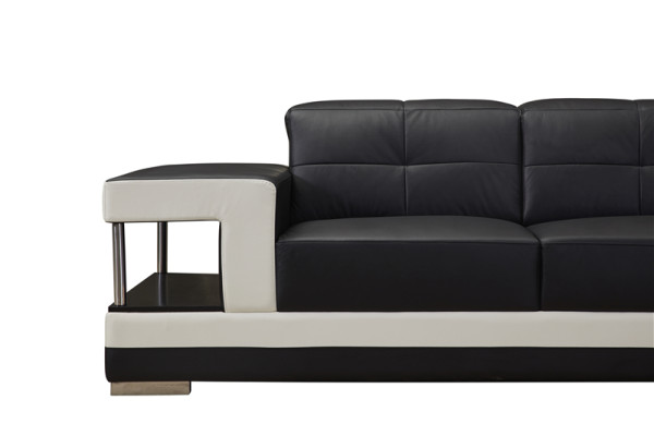 Ledersofa L-Form Couch Wohnlandschaft Ecksofa Garnitur Design Sofa