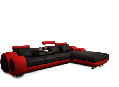 Ecksofa Sofa Couch Polster Wohnlandschaft Leder Eck Sofas Garnitur