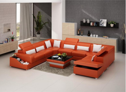 Leder Sofa Tische Schwarzer Couchtisch Glastisch Quadratischer Tisch