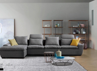 Sofa Eck Couch Designer Ecke Couchen Wohn Landschaft Garnitur Textil