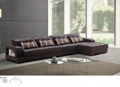 Polster Leder Couch Eck Sofa Wohn Zimmer Landschaft Sofas Neu Eck