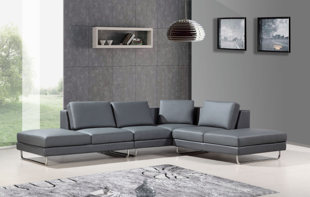 Ledersofa Design Polster Ecksofa Wohnlandschaft Eck Sofas Couchen