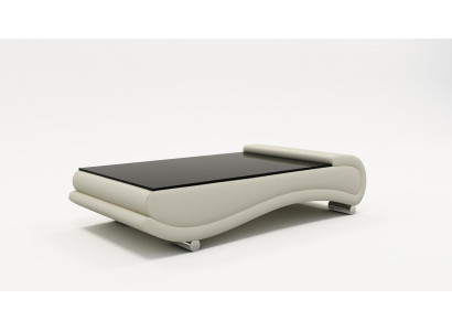 Couchtisch Tisch Polster Design Glastisch Beistell Leder Sofa Couch Tische