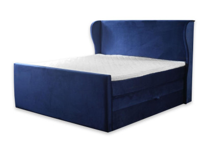 Bett Doppelbett Schlafzimmer Samt Polster Betten Design Möbel Polsterung