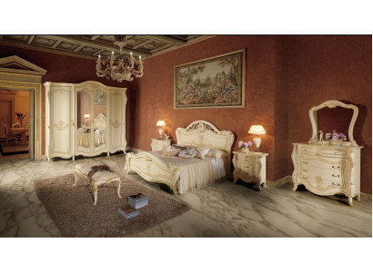 Schlafzimmer Design Luxus Set Betten Sets Bett Nachttisch Kleiderschrank 7 tlg.