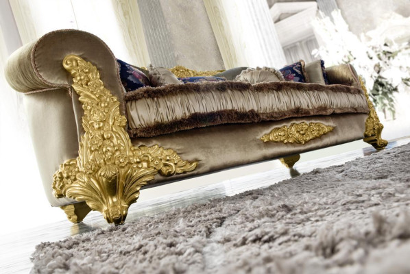 Sofa Couch Samt Polster Sitz 3+1+1 Sitzer Design Couchen Sofas Holz Neu Garnitur