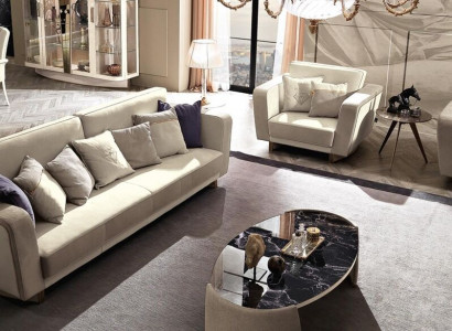 Italien Möbel Sofagarnitur 3+1+1 Sitzer Set Design Sofa Polster Couchen Couch